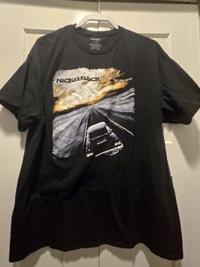 Men’s Nickelback Black Graphic Band T-Shirt